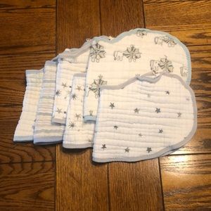 🐳Aden + Anais burp cloths/ bib bundle of six🐳